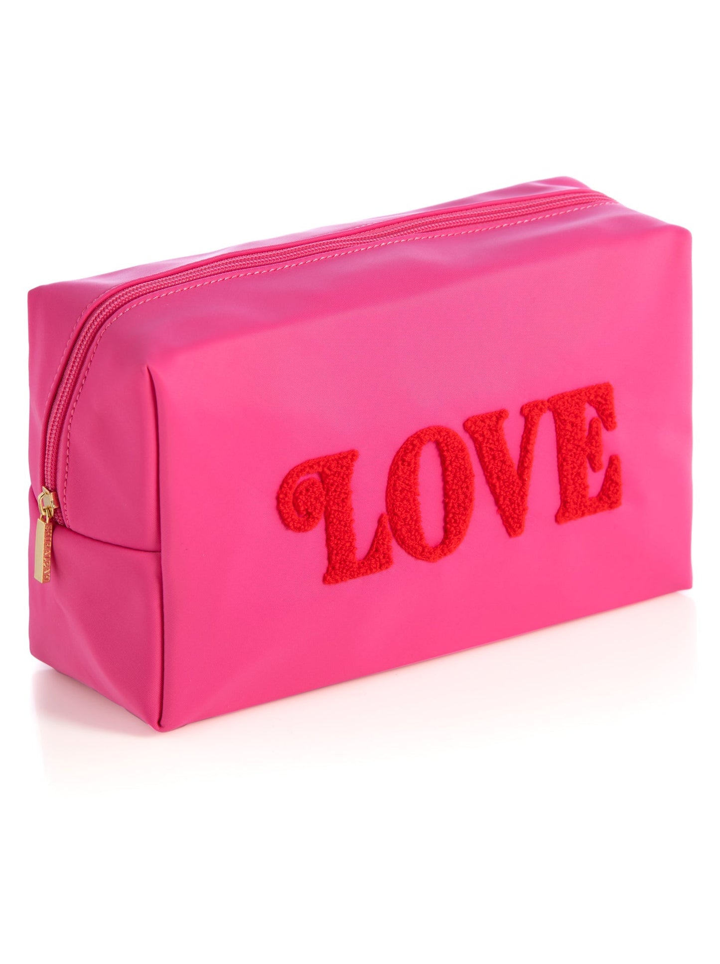 Shiraleah Cara "Love" Large Cosmetic Pouch, Pink by Shiraleah