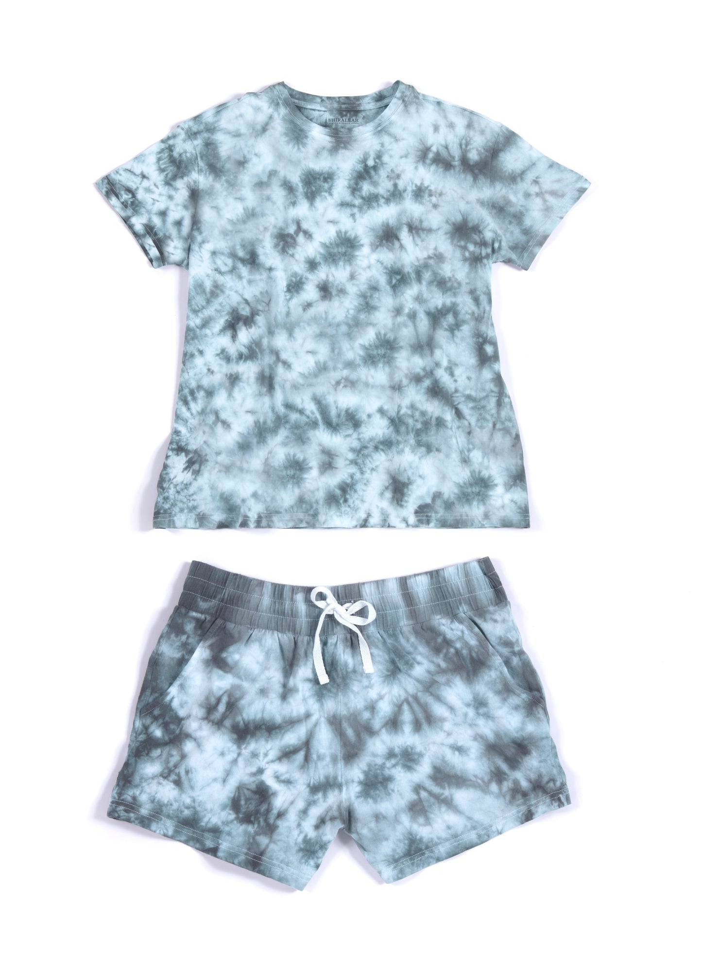 Shiraleah Jamie Tie Dye T-Shirt And Shorts Set, Grey - FINAL SALE ONLY by Shiraleah