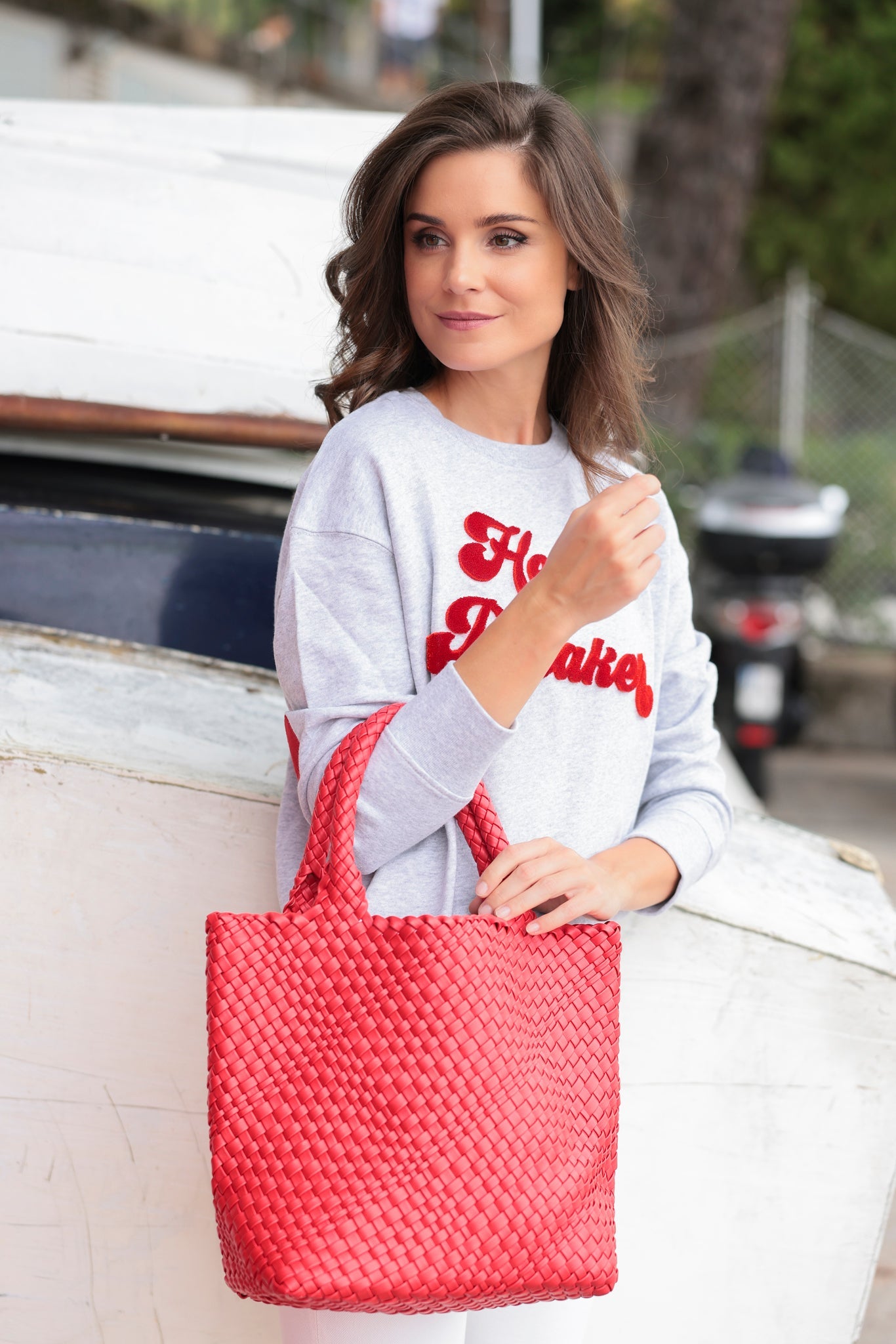 Shiraleah "Heart Breaker" Sweatshirt, Grey by Shiraleah