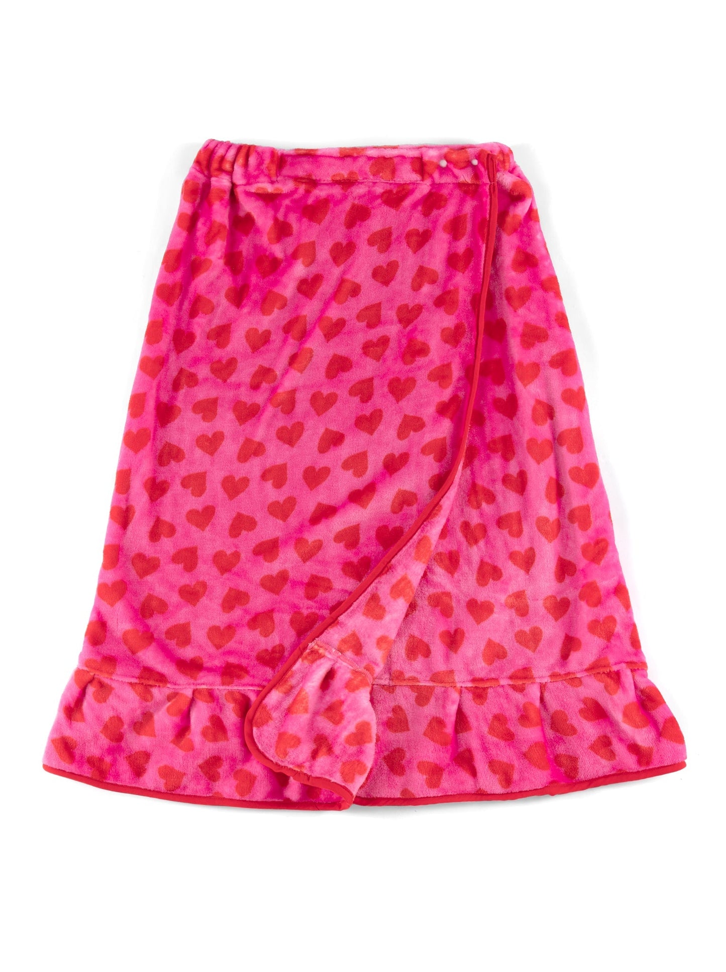 Shiraleah Hearts Bath Wrap, Pink by Shiraleah