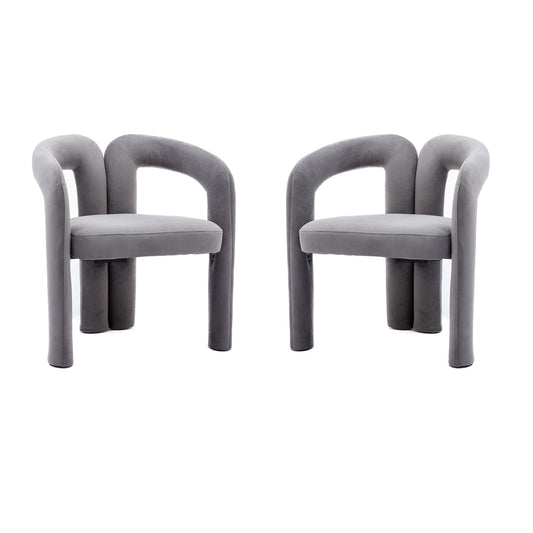 Set of 2 Contemporary Upholstered Accent Chair by Blak Hom