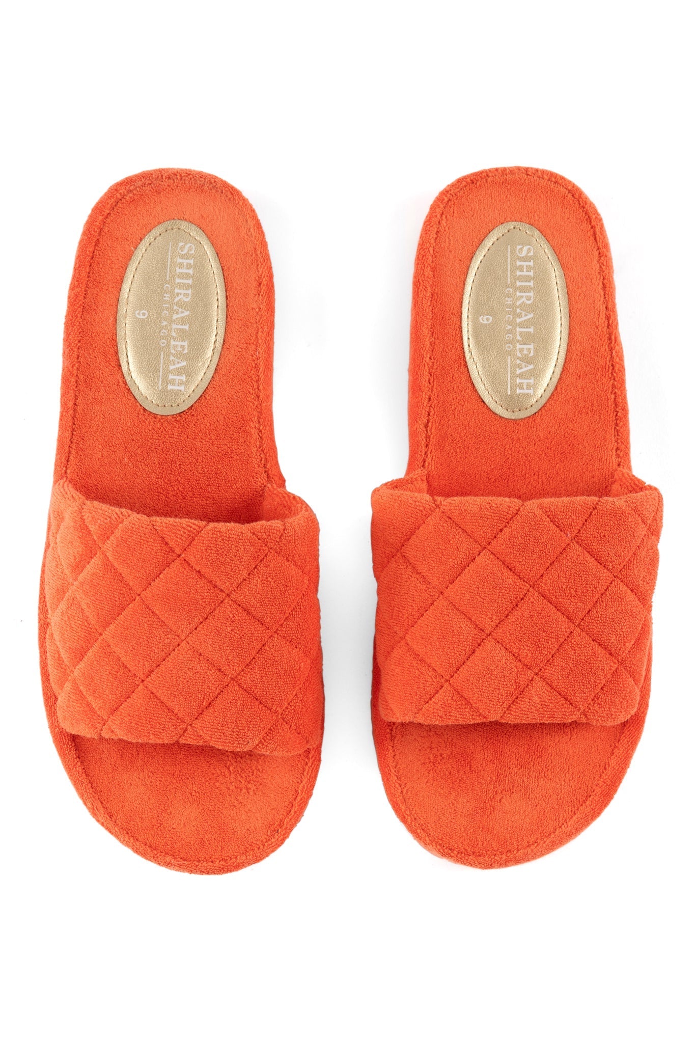 Shiraleah Sol Terry Pool Slides, Orange by Shiraleah
