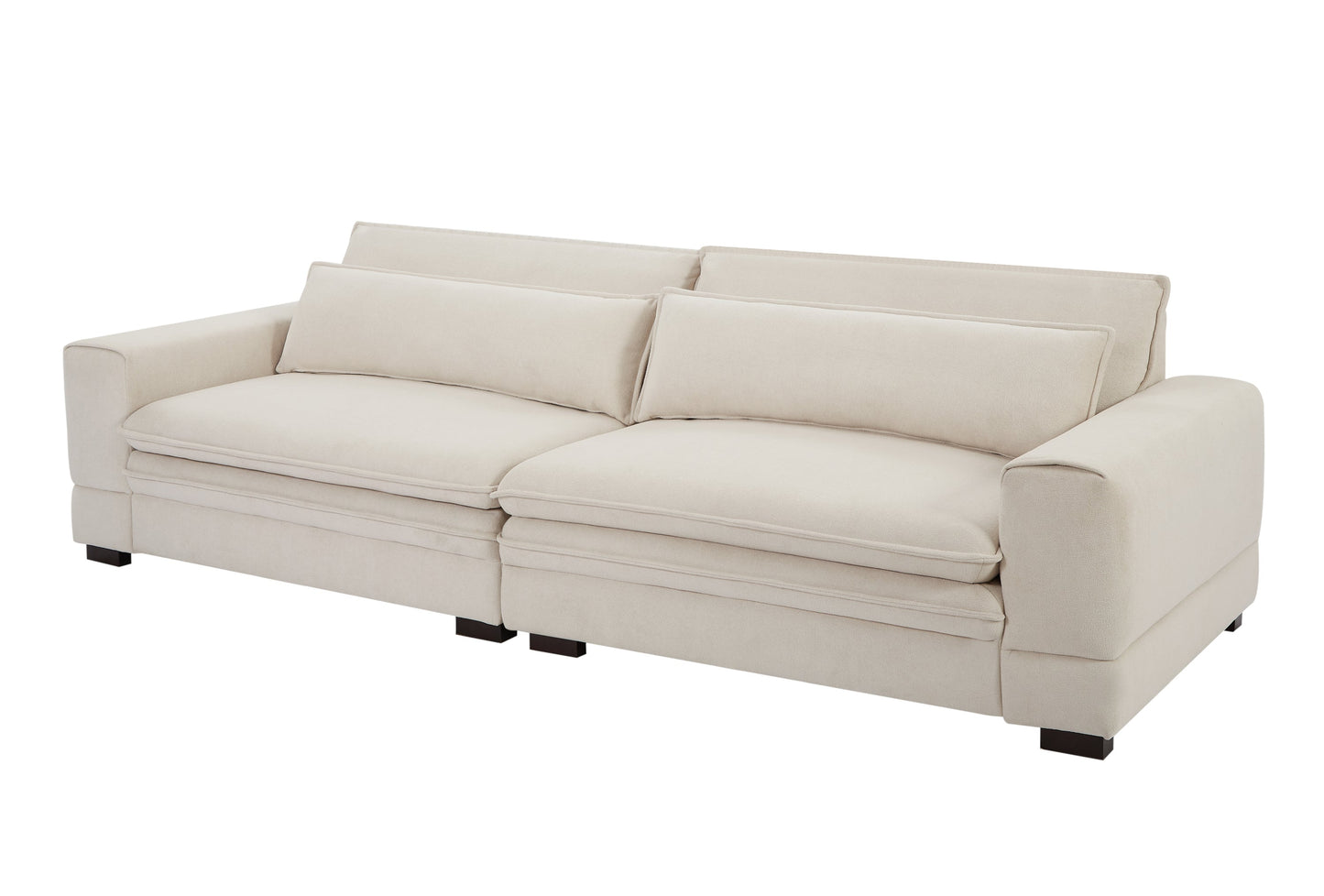 Modern Upholstered Mid-Century Sofa Couch by Blak Hom