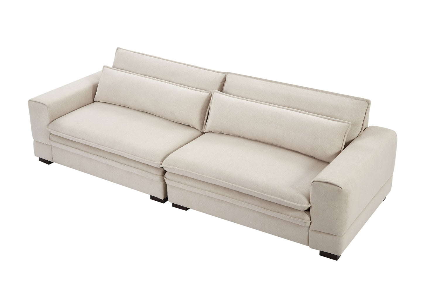 Modern Upholstered Mid-Century Sofa Couch by Blak Hom