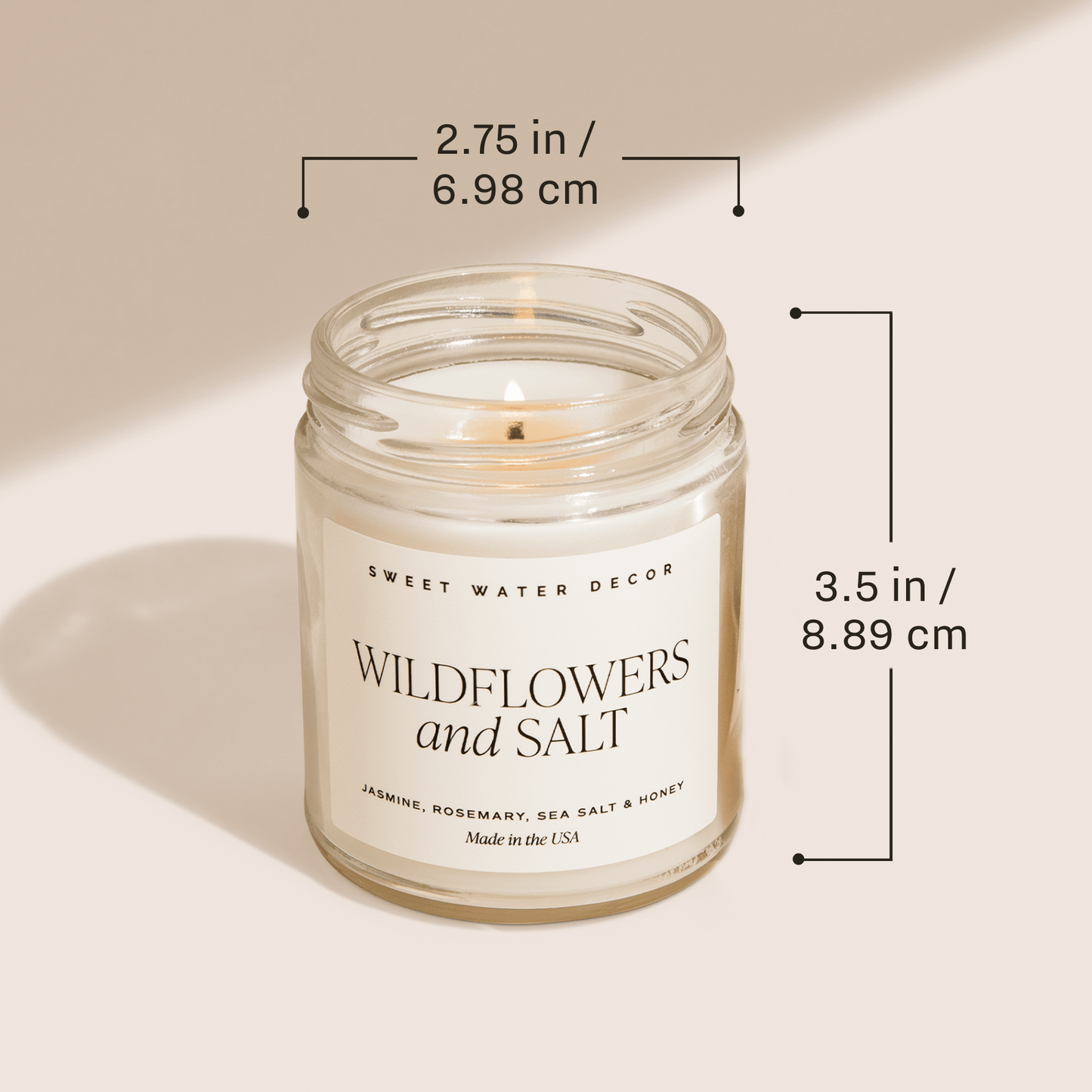 Love You Soy Candle - Clear Jar - 9 oz by Sweet Water Decor
