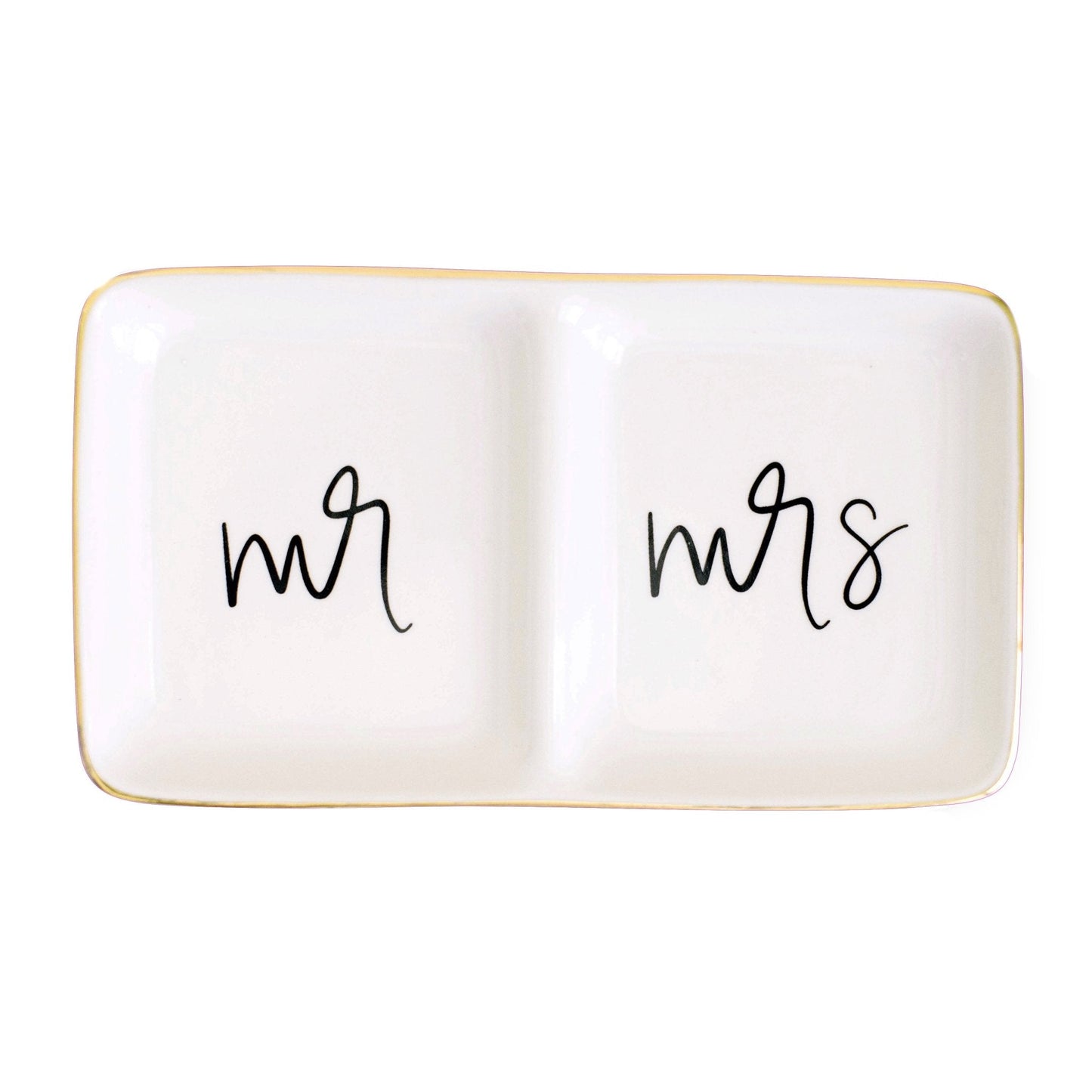 Mr. and Mrs. Jewelry Dish by Sweet Water Decor