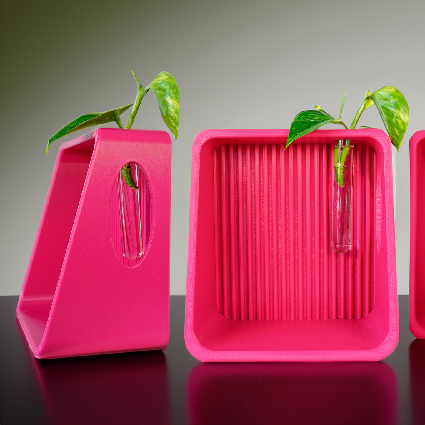Modern Floating Wall Shelf, Unique Retro Home Decor, 3D Printed Propagation or Reed Diffuser Shelf, Wall Shelf Catchall, Entryway Decor by Rosebud HomeGoods