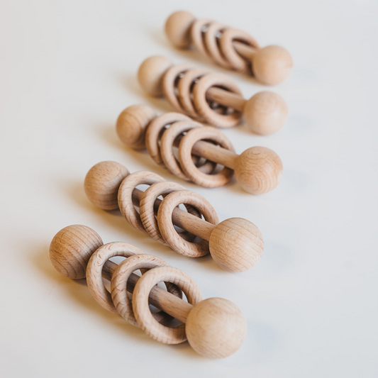 Wooden Ring Rattle by Giften Market