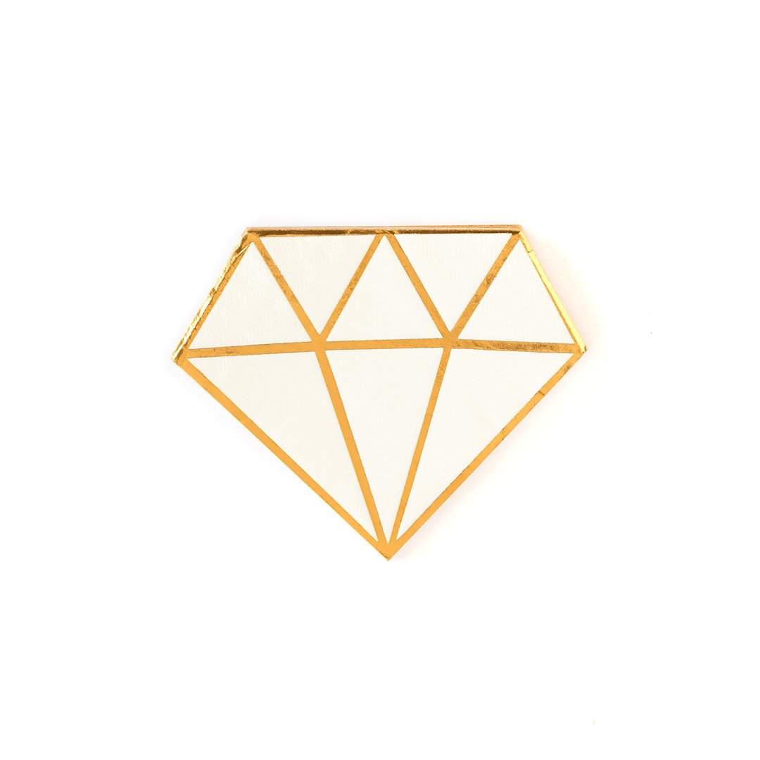 Bride to Be Diamond Napkin by Sprinkles & Confetti | Party Boxes & Party Supplies