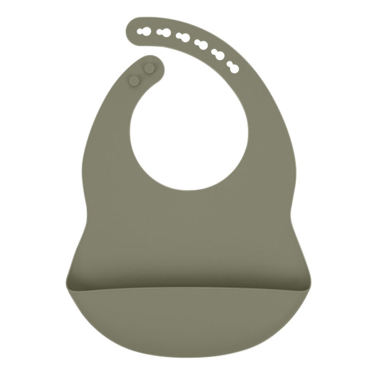 Baby Solid Color Food Grade Silicone Bibs by MyKids-USA™