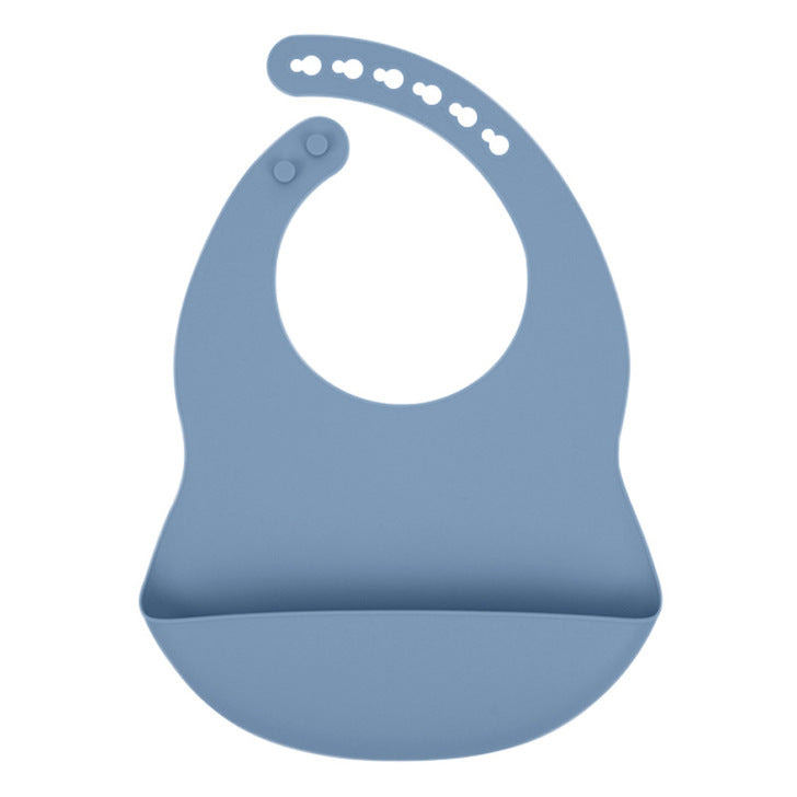 Baby Solid Color Food Grade Silicone Bibs by MyKids-USA™