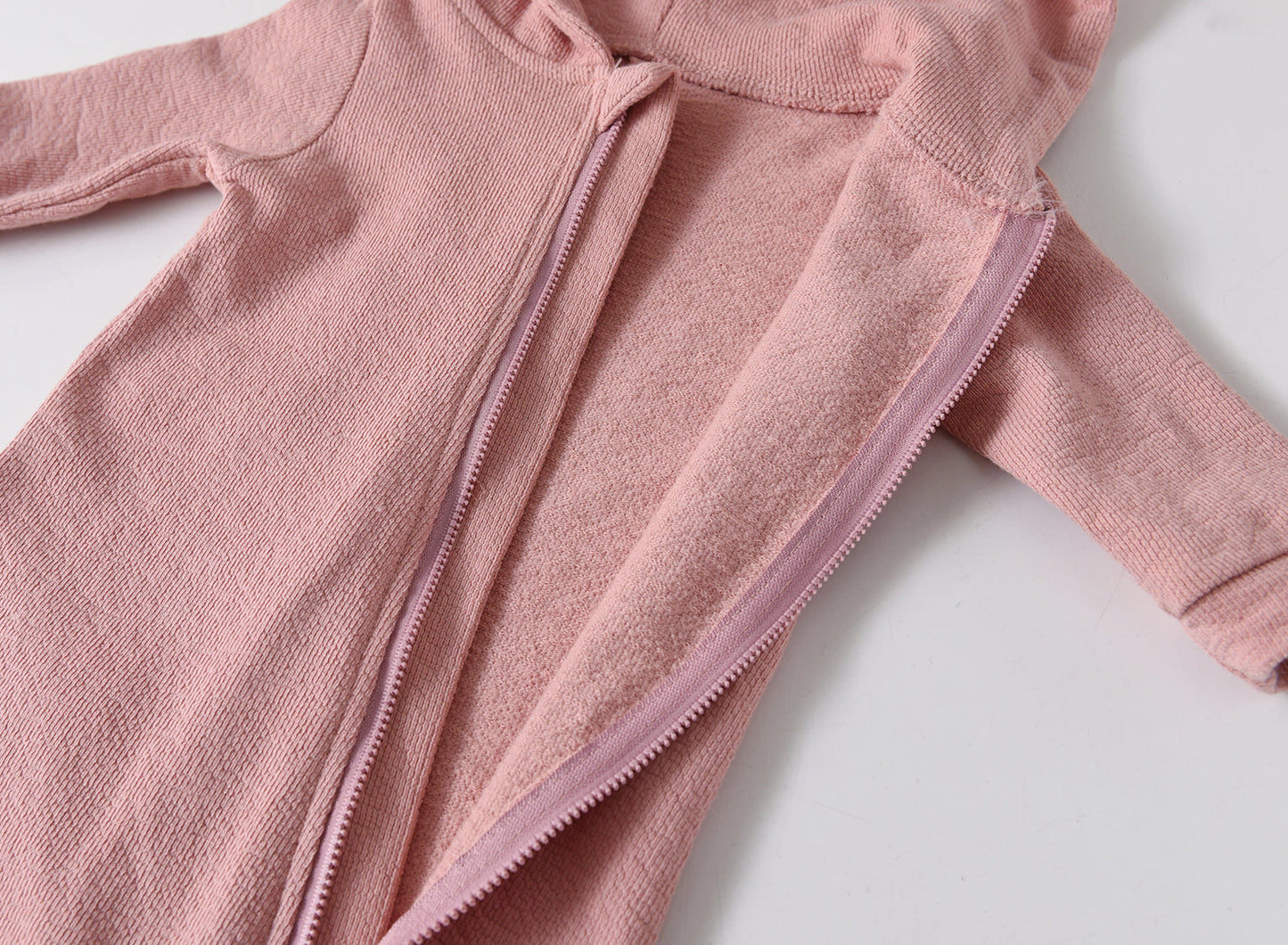 Baby Boy Solid Dinosaur Pattern Zip Design Hoodie Jumpsuit by MyKids-USA™