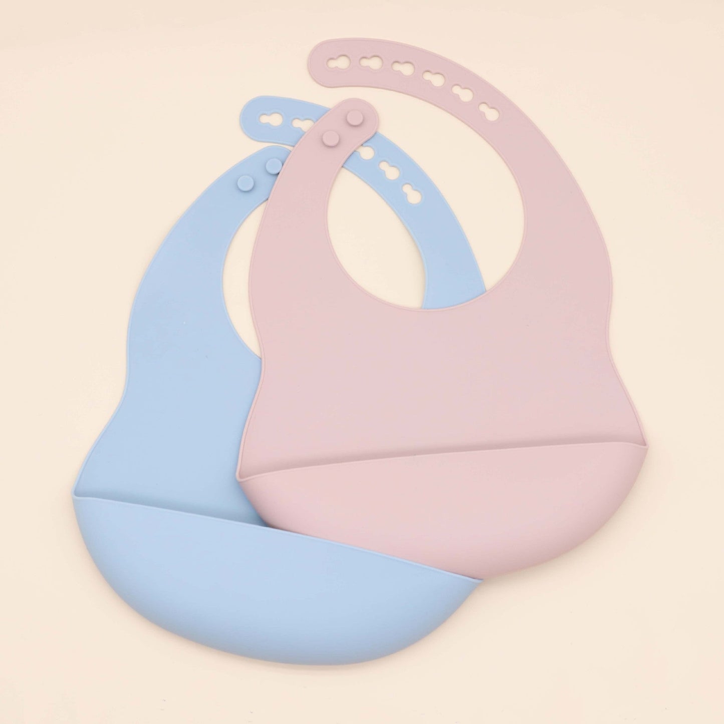Baby Solid Color Food Grade Silicone Bibs by MyKids-USA™