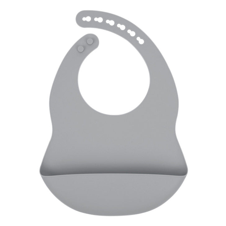 Baby Solid Color Food Grade Silicone Bibs by MyKids-USA™