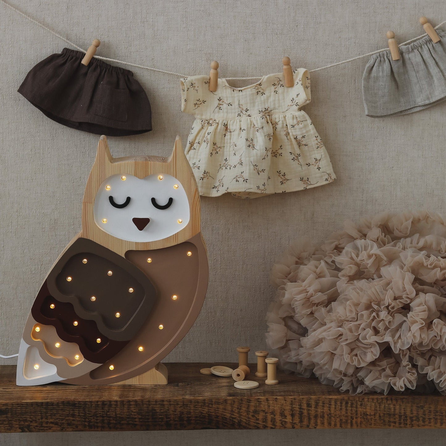 Little Lights Owl Lamp by Little Lights US