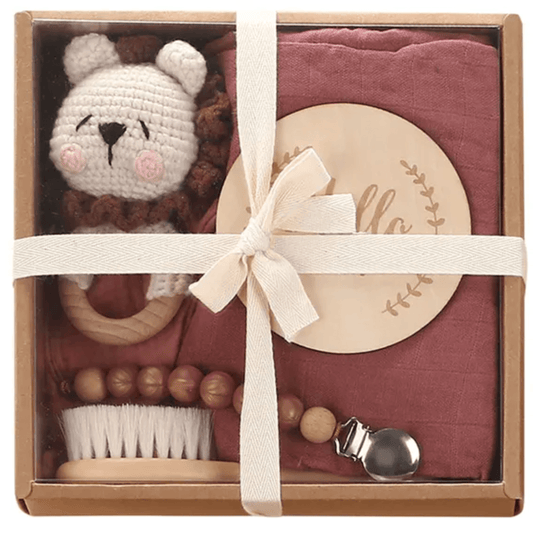 Welcome Baby Gift Set - Maroon by Giften Market