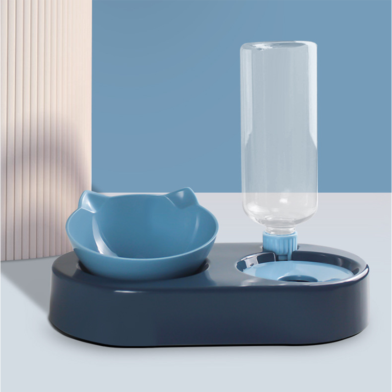 Dog & Cat Food Bowl & Automatic Water Dispenser by PetWithMe