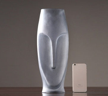 European Creative Modern Face Glass Vase by Blak Hom