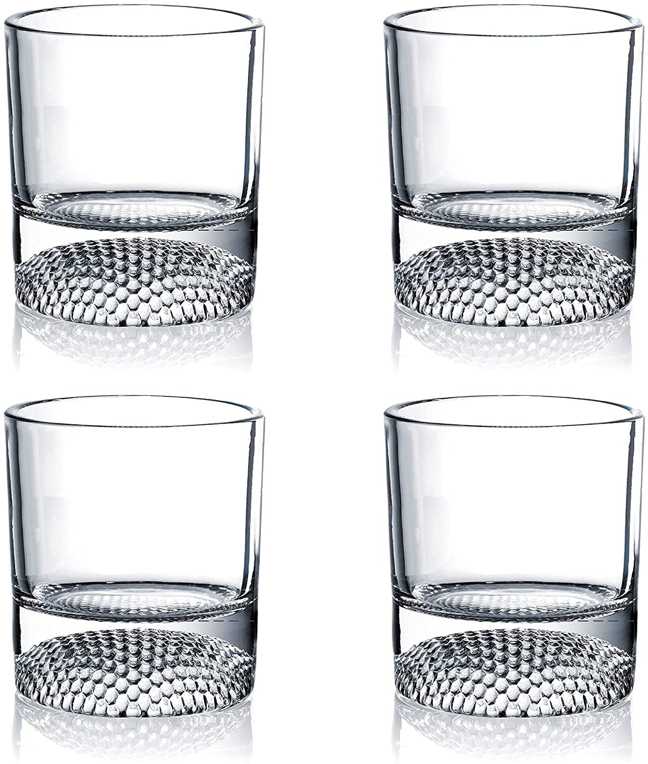 Golf Ball Whiskey Glasses Set of 4 - 8oz by The Wine Savant