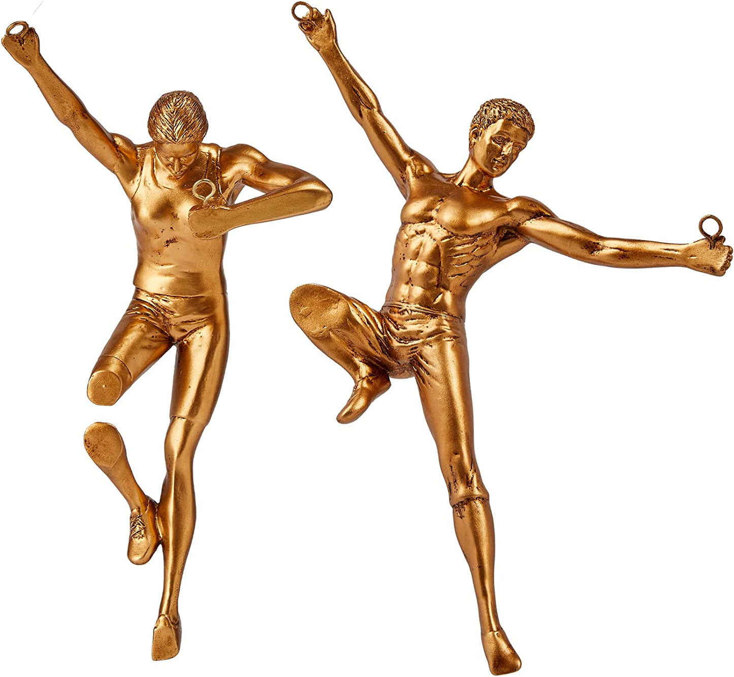 Tall Rock Climbing Wall Sculpture Figures, Wall Art Decor Sculpture by Gute (Set of 2) 11.5" - Man & Woman - Marathon Rappelling Perfect Bedroom Home Office Company Décor Gift, Sports & Outdoors by Gute Decor