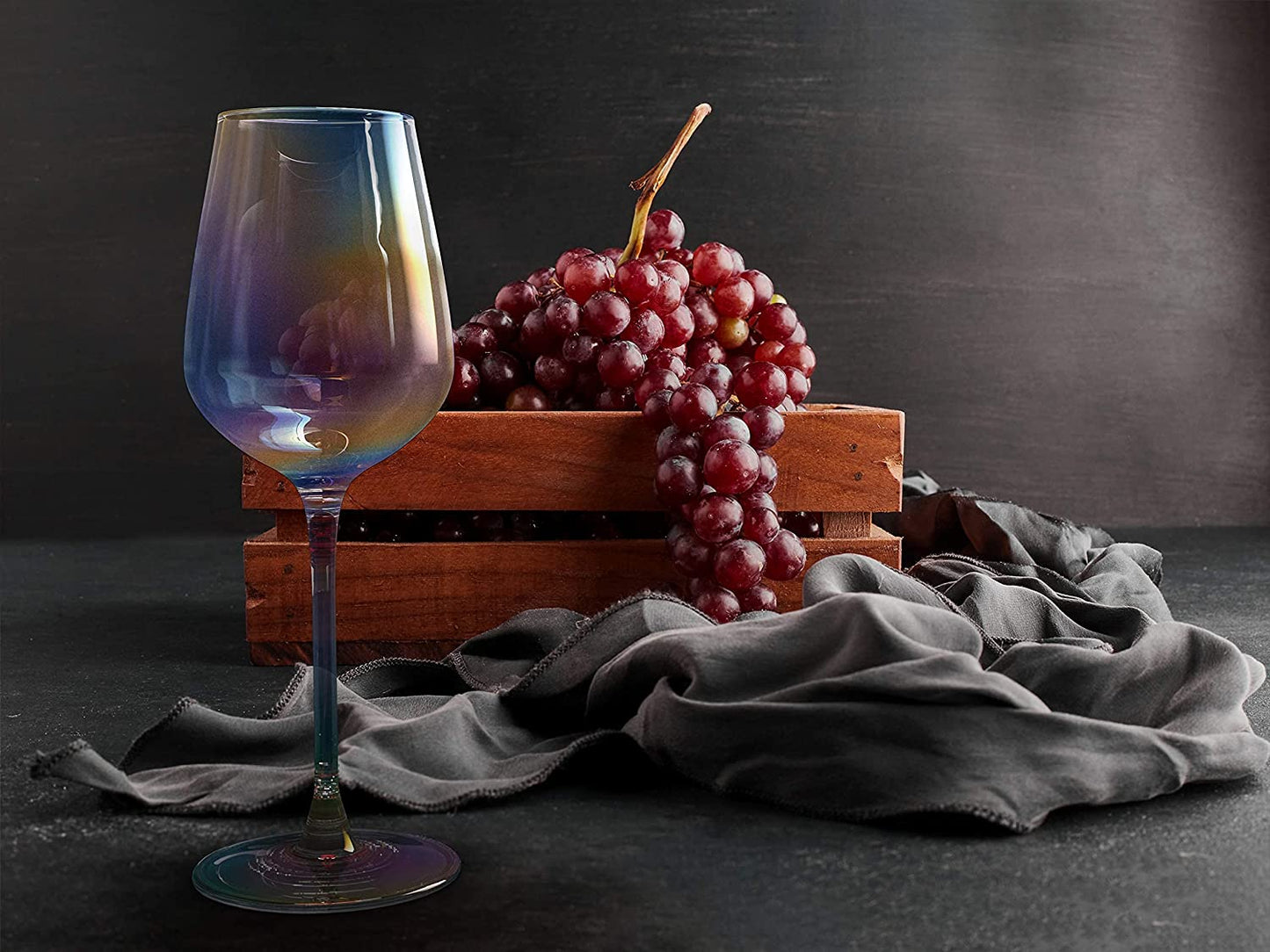 Iridescent Luster Large Radiance Wine Glasses - by The Wine Savant