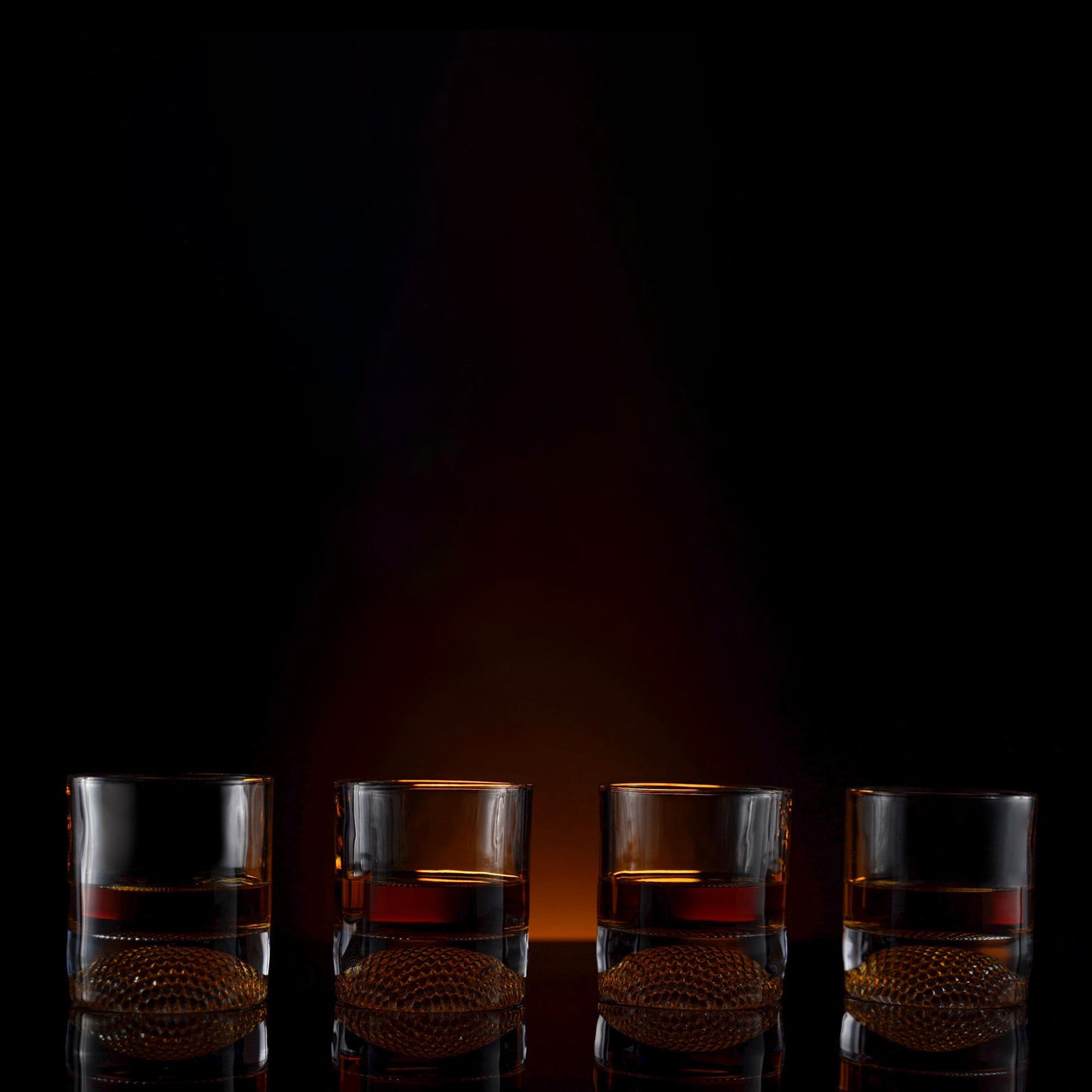 Golf Ball Whiskey Glasses Set of 4 - 8oz by The Wine Savant