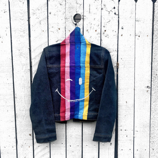 'WINK' DENIM JACKET - GIRLS by Wren + Glory
