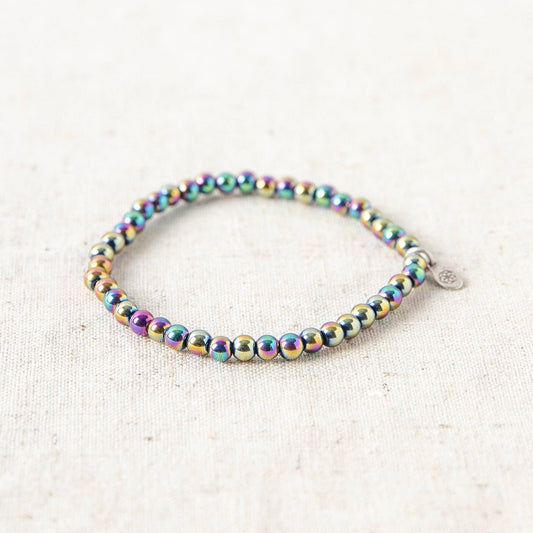 Rainbow Hematite Energy Bracelet by Tiny Rituals