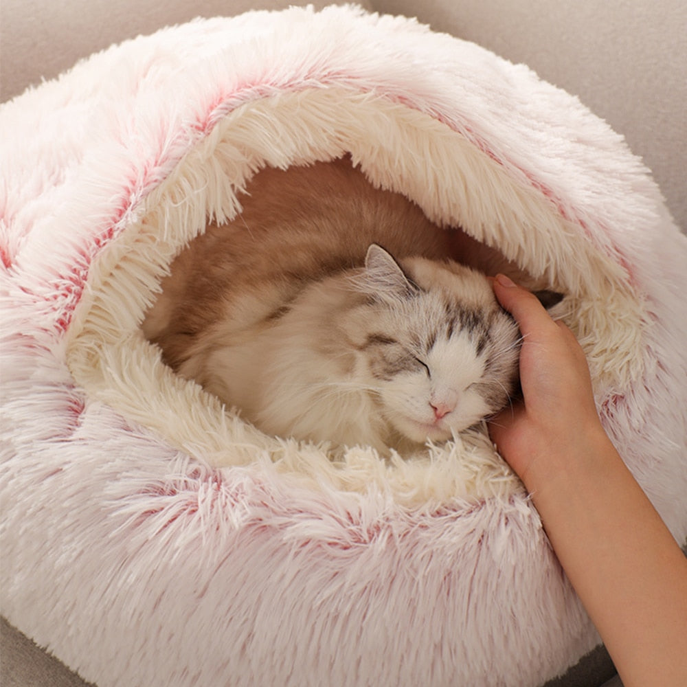 Cat & Dog Round Sleeping Bag Cave by PetWithMe