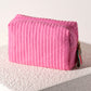 Shiraleah Ezra Quilted Nylon Large Boxy Cosmetic Pouch, Pink by Shiraleah