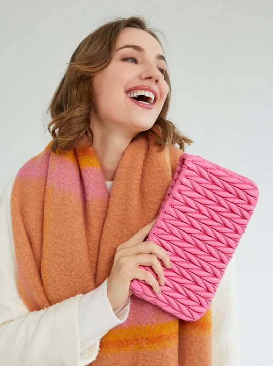 Shiraleah Jody Zip Pouch, Pink by Shiraleah