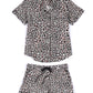 Shiraleah Jerry Animal Print Pj Set, Black - FINAL SALE ONLY by Shiraleah