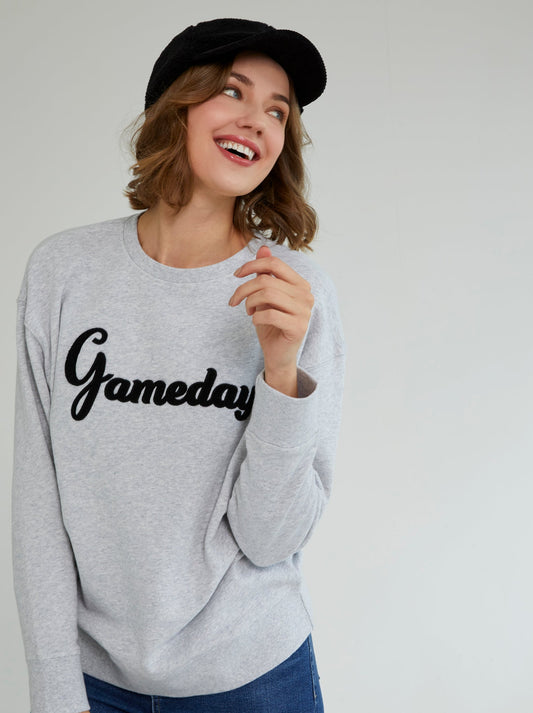 Shiraleah "Gameday" Sweatshirt, Grey by Shiraleah