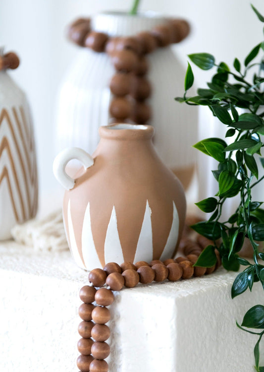 Shiraleah Salinas Small Decorative Jug Vase, Terracotta - FINAL SALE ONLY by Shiraleah