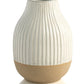 Shiraleah Loma Decorative Vase With Terracotta Base, White - FINAL SALE ONLY by Shiraleah