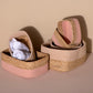 Shiraleah Assorted Set of 3 Dalton Cotton Rope Organizer Baskets, Blush by Shiraleah