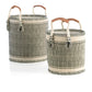 Shiraleah Assorted Set of 2 Sierra Planter Baskets, Black - FINAL SALE ONLY by Shiraleah