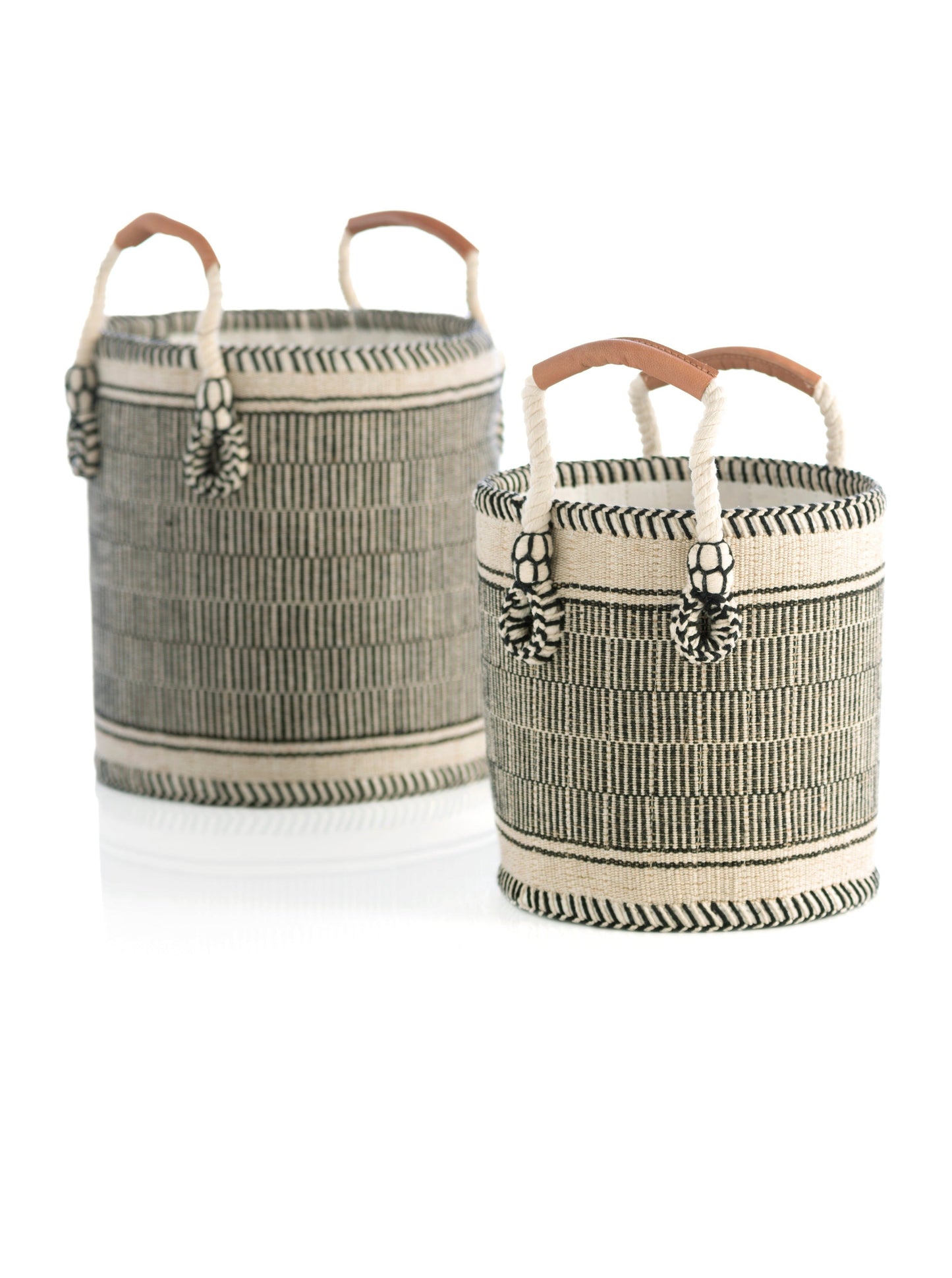 Shiraleah Assorted Set of 2 Sierra Planter Baskets, Black - FINAL SALE ONLY by Shiraleah