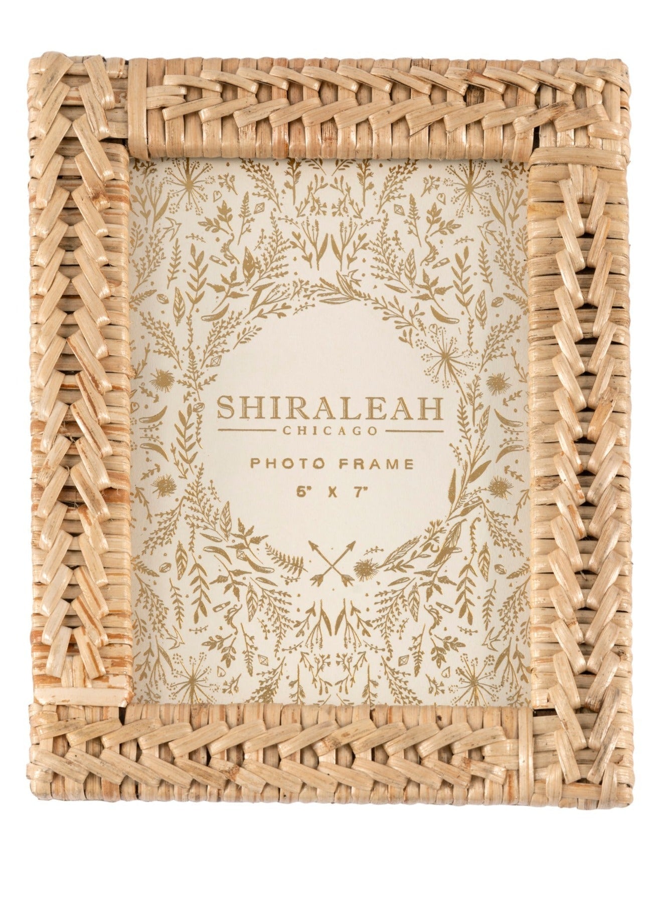 Shiraleah Portofino Woven 5" x 7" Picture Frame, Natural by Shiraleah