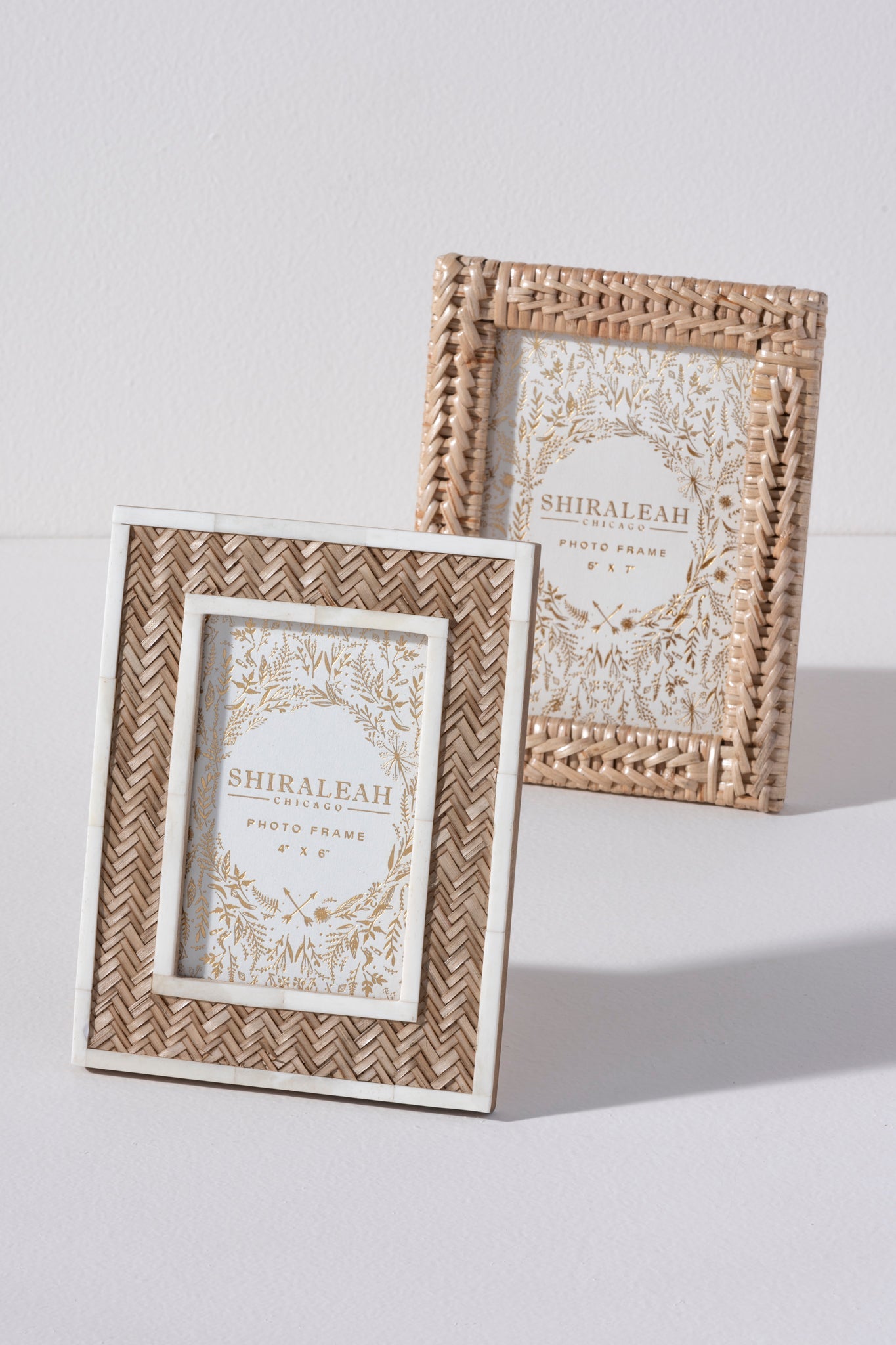 Shiraleah Portofino Woven 5" x 7" Picture Frame, Natural by Shiraleah