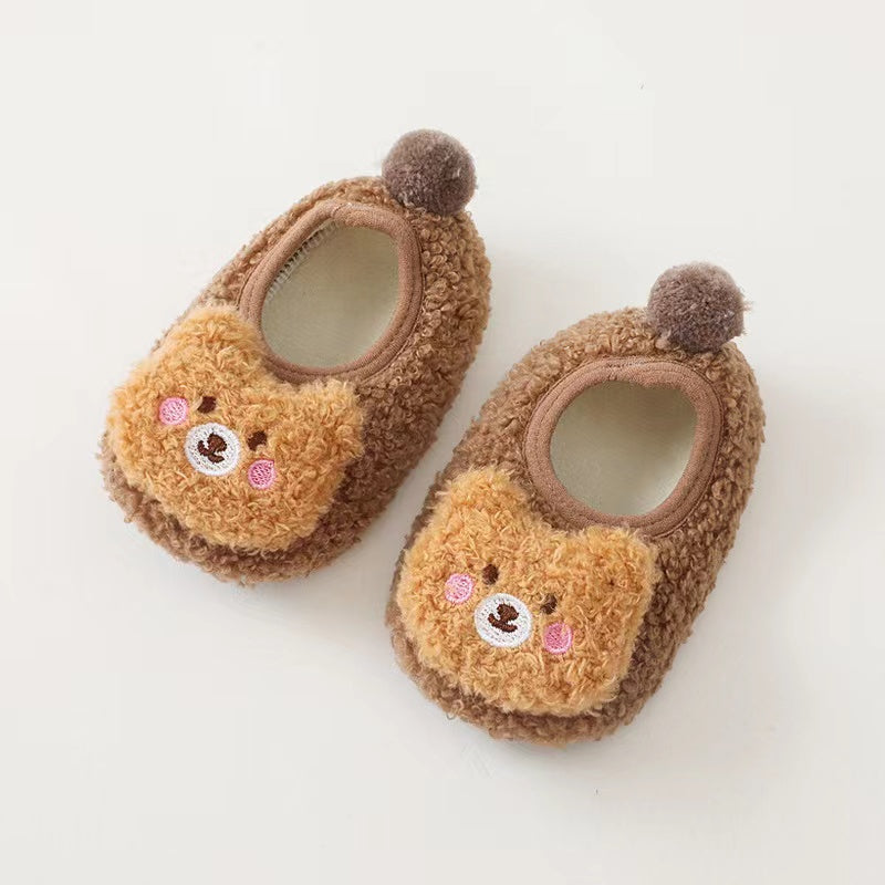 Baby 3D Cartoon Bear Patched Pattern Non-Slip Warm Shoes by MyKids-USA™