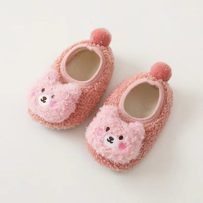 Baby 3D Cartoon Bear Patched Pattern Non-Slip Warm Shoes by MyKids-USA™