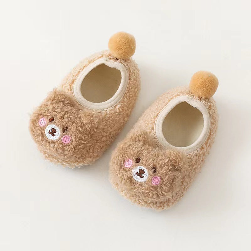 Baby 3D Cartoon Bear Patched Pattern Non-Slip Warm Shoes by MyKids-USA™