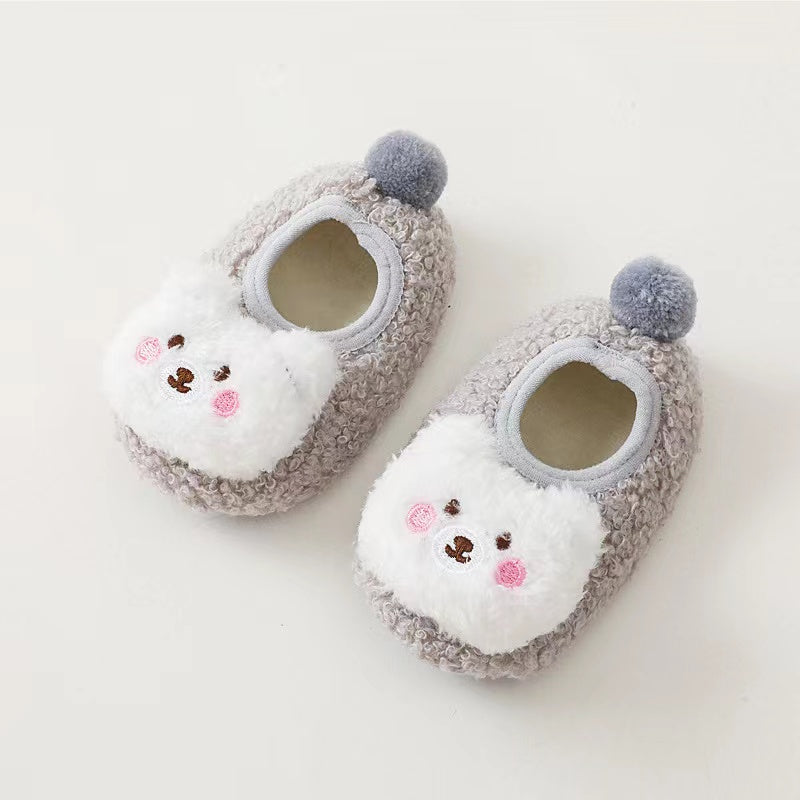 Baby 3D Cartoon Bear Patched Pattern Non-Slip Warm Shoes by MyKids-USA™