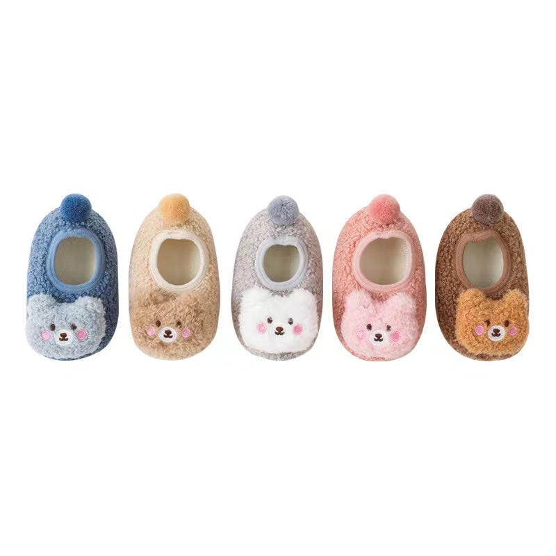 Baby 3D Cartoon Bear Patched Pattern Non-Slip Warm Shoes by MyKids-USA™