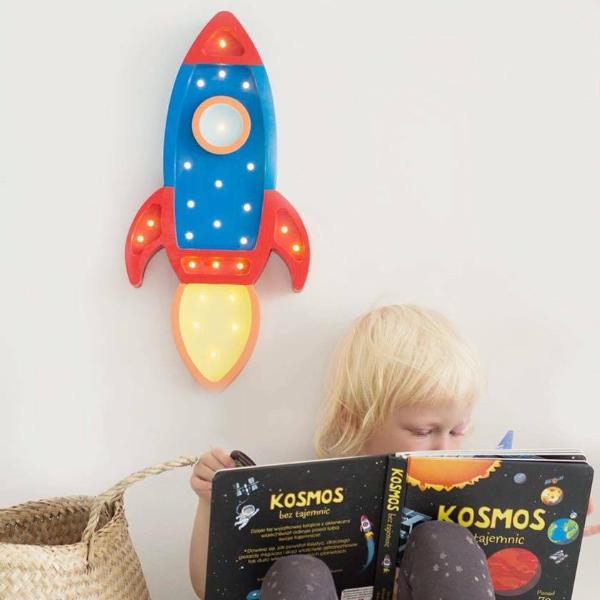 Little Lights Rocket Ship Lamp by Little Lights US