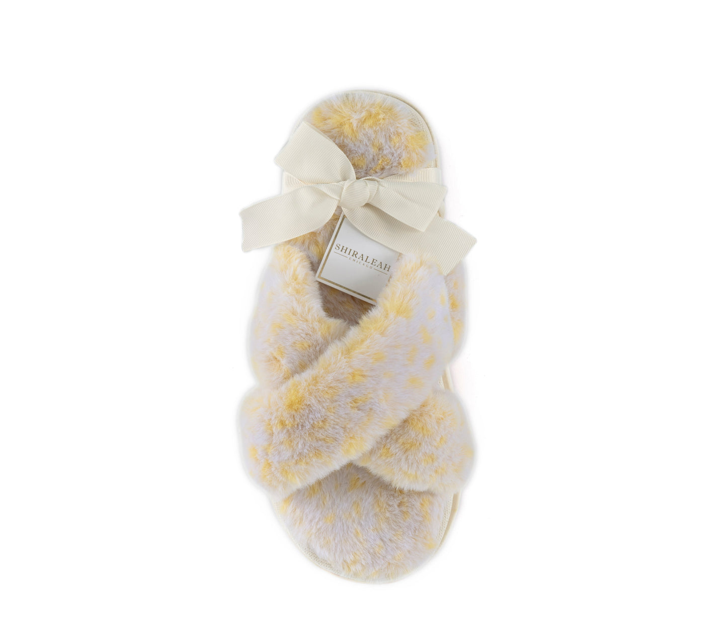 Shiraleah Maggie Plush Slippers, Yellow - FINAL SALE ONLY by Shiraleah