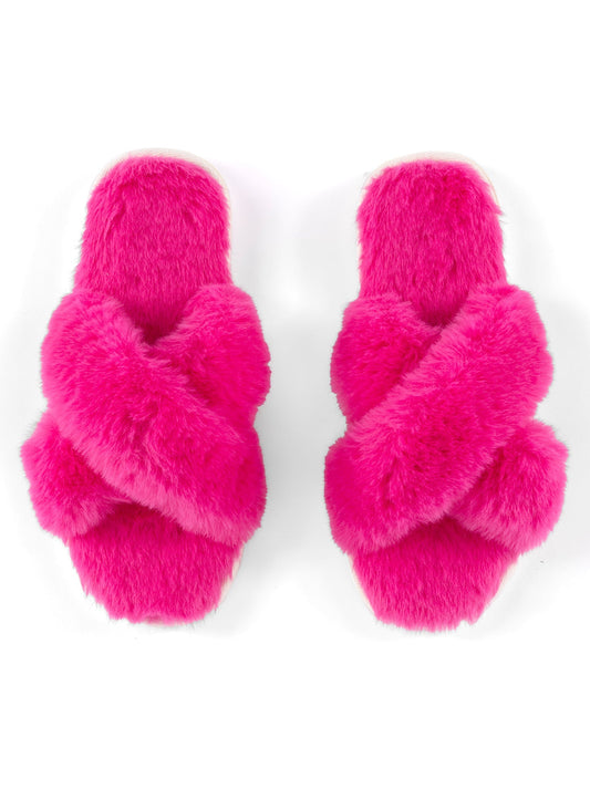 Shiraleah Christina Slippers, Magenta by Shiraleah