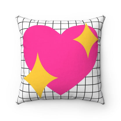 Heart Emoji Valentine's Throw Pillow by Kailo Chic