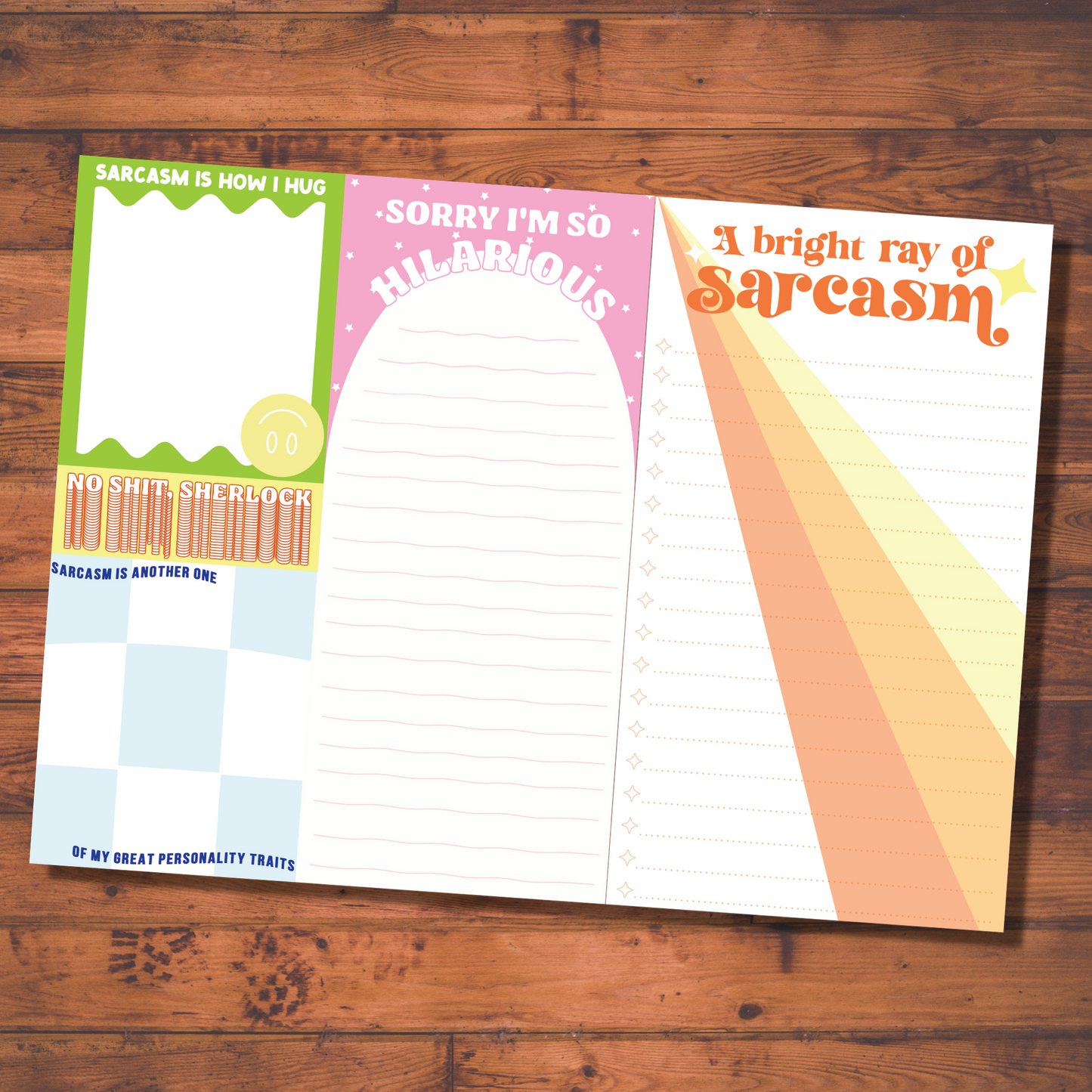 Sarcasm Notepad Set by Fun Club